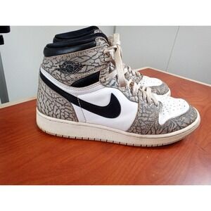 Nike Air Jordan‎ 1 Retro High OG White Cement Size 6.5Y Or Women's 8